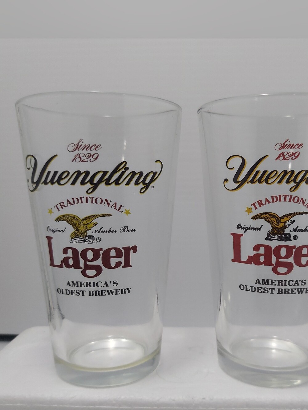 Yuengling Traditional Lager Pint Glasses Set Of 2 America's Oldest Brewery